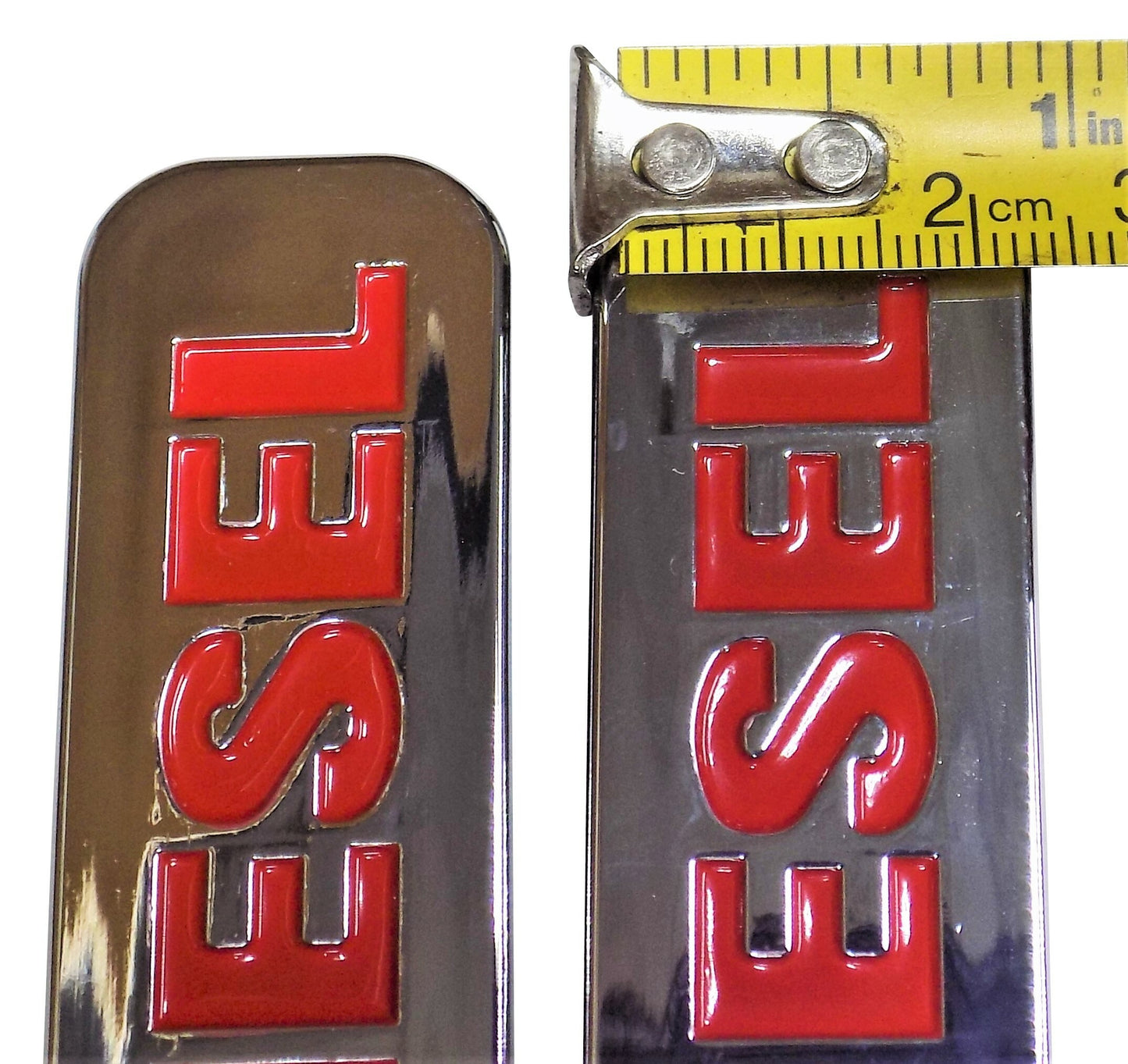 Set of Chrome Door Badges Emblems for 6.6l Duramax Diesel Pair