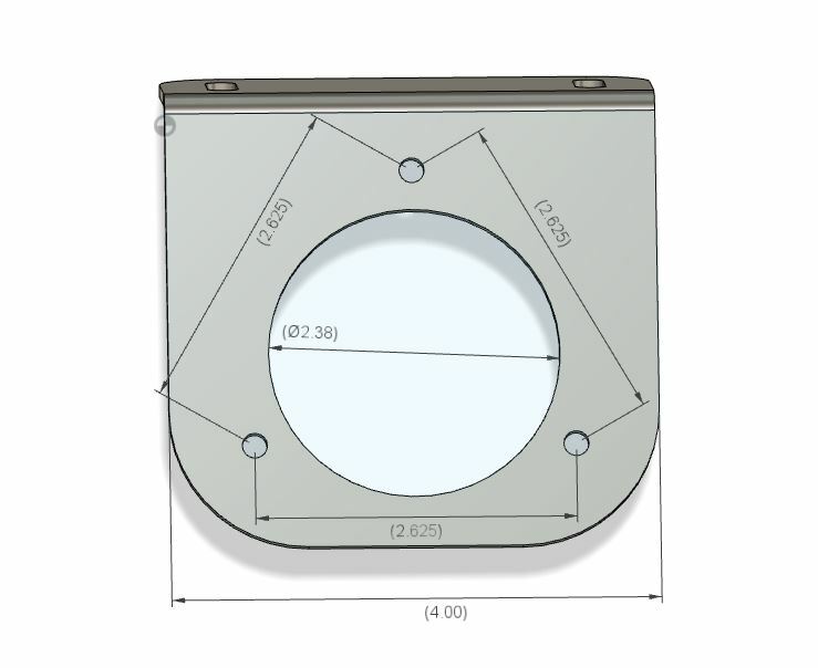 Fuel Diesel/Gas Filler Neck Mount For Flatbed or Service Body Trucks
