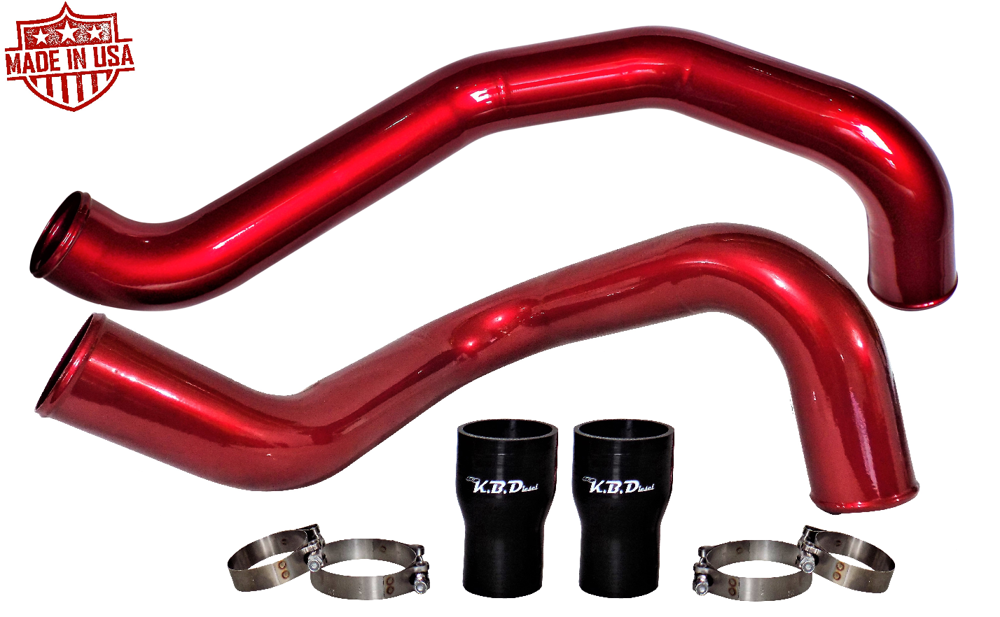 3.0" Hot & Cold Side Intercooler Tubes for LB7 2002-2004 6.6l Duramax Chevy GMC