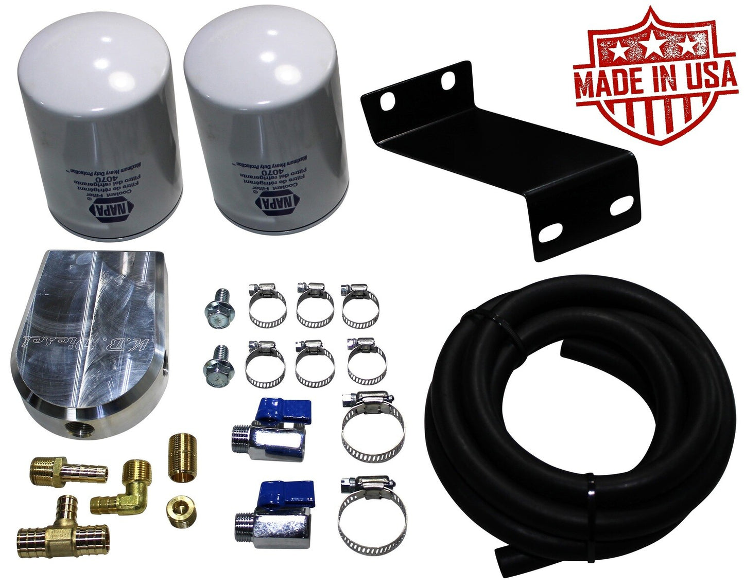 Engine Coolant Filter Kit for Chevy GMC 2001-2016 6.6l Duramax