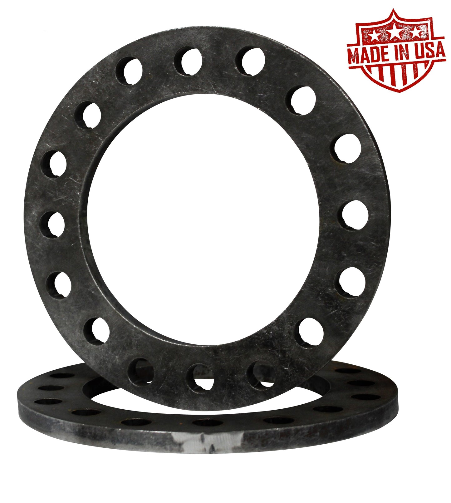 (2) 1/2" Steel Wheel Spacers 8x200mm 8x210mm Metric for Chevy Ford Dodge Dually