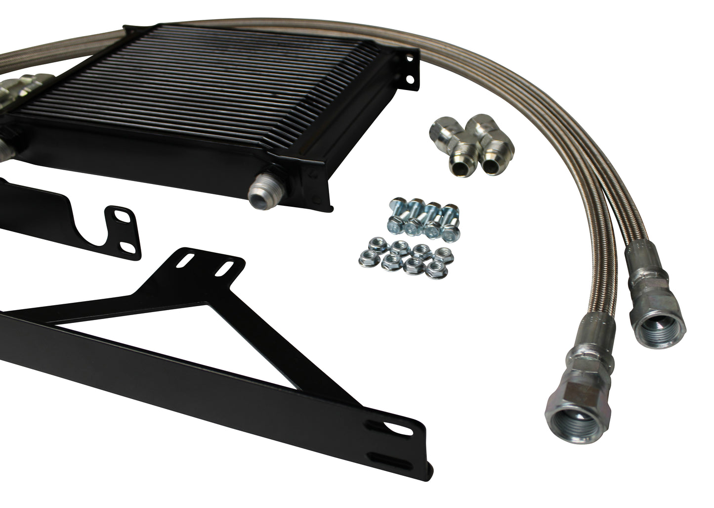 Oil Cooler & Braided Stainless Line Kit for 6.5l 1992-2000