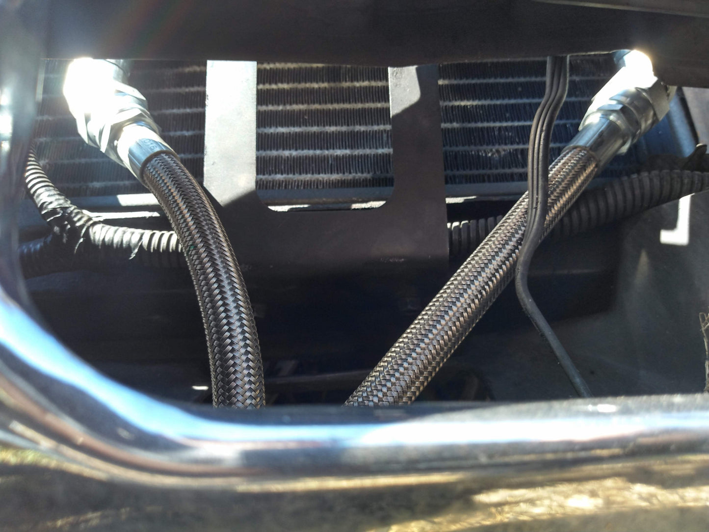 Oil Cooler & Braided Stainless Line Kit for 6.5l 1992-2000
