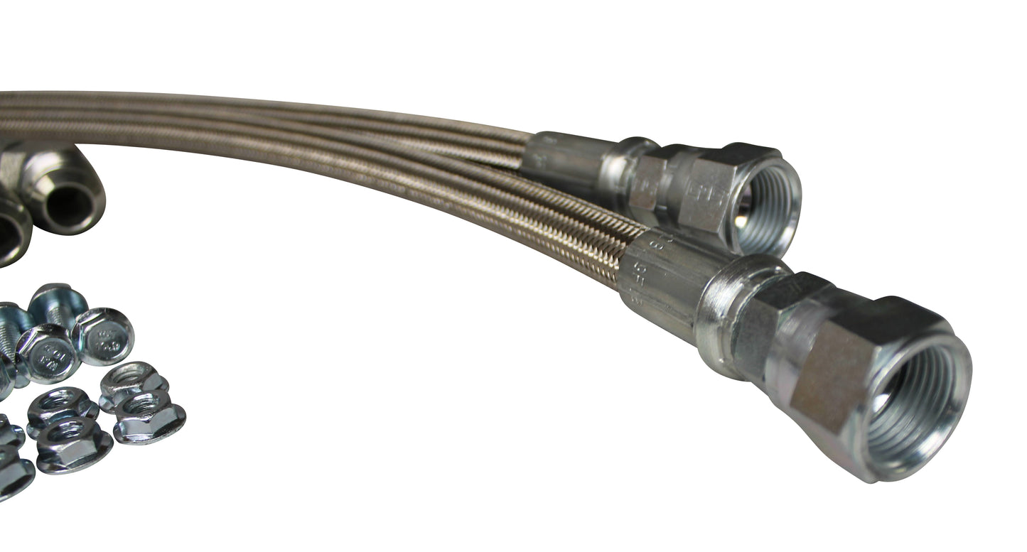 Oil Cooler & Braided Stainless Line Kit for 6.5l 1992-2000