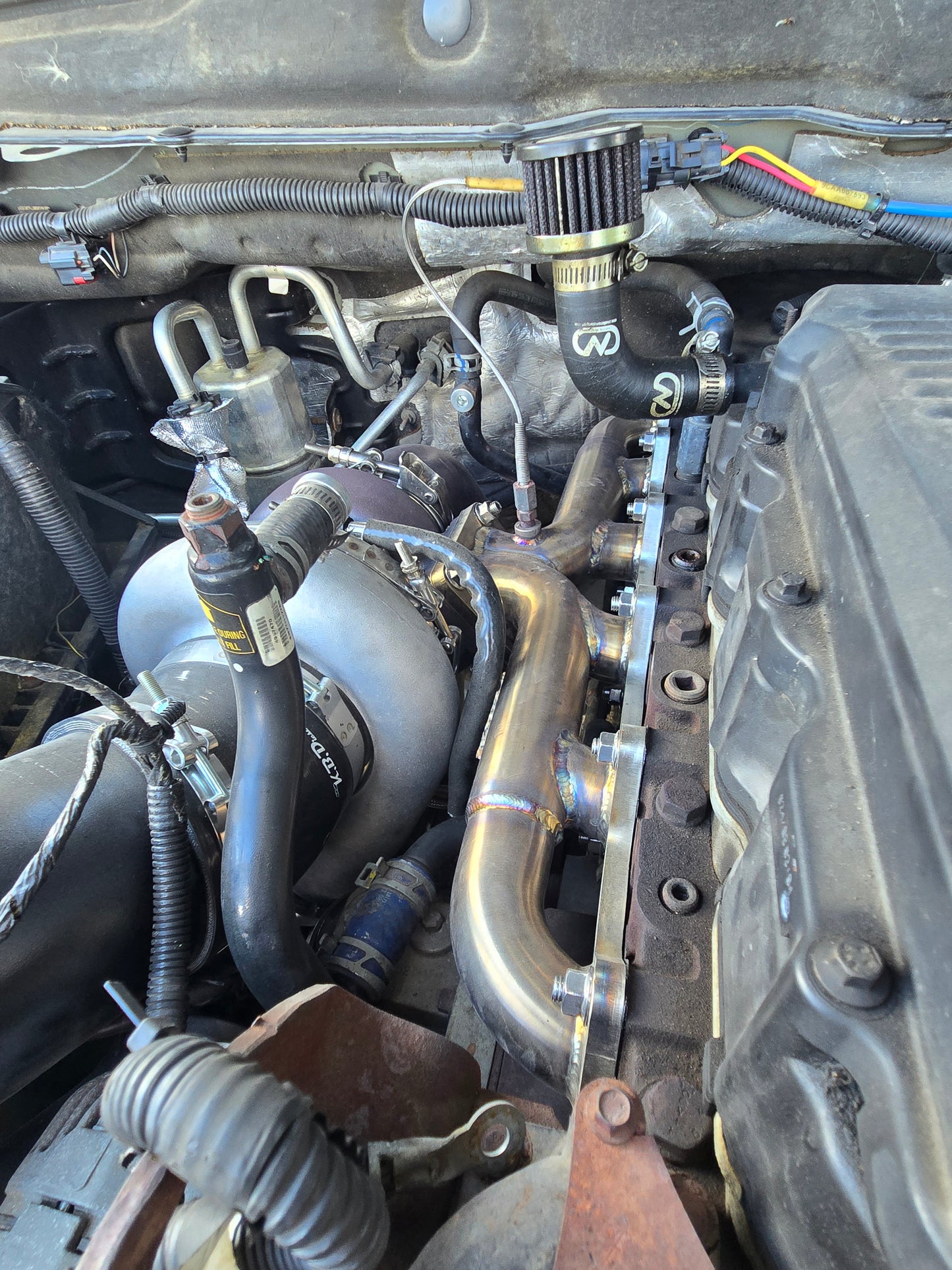 2nd Gen T4 Stainless Fabricated Exhaust Manifold for 5.9l 6.7l Cummins Dodge RAM