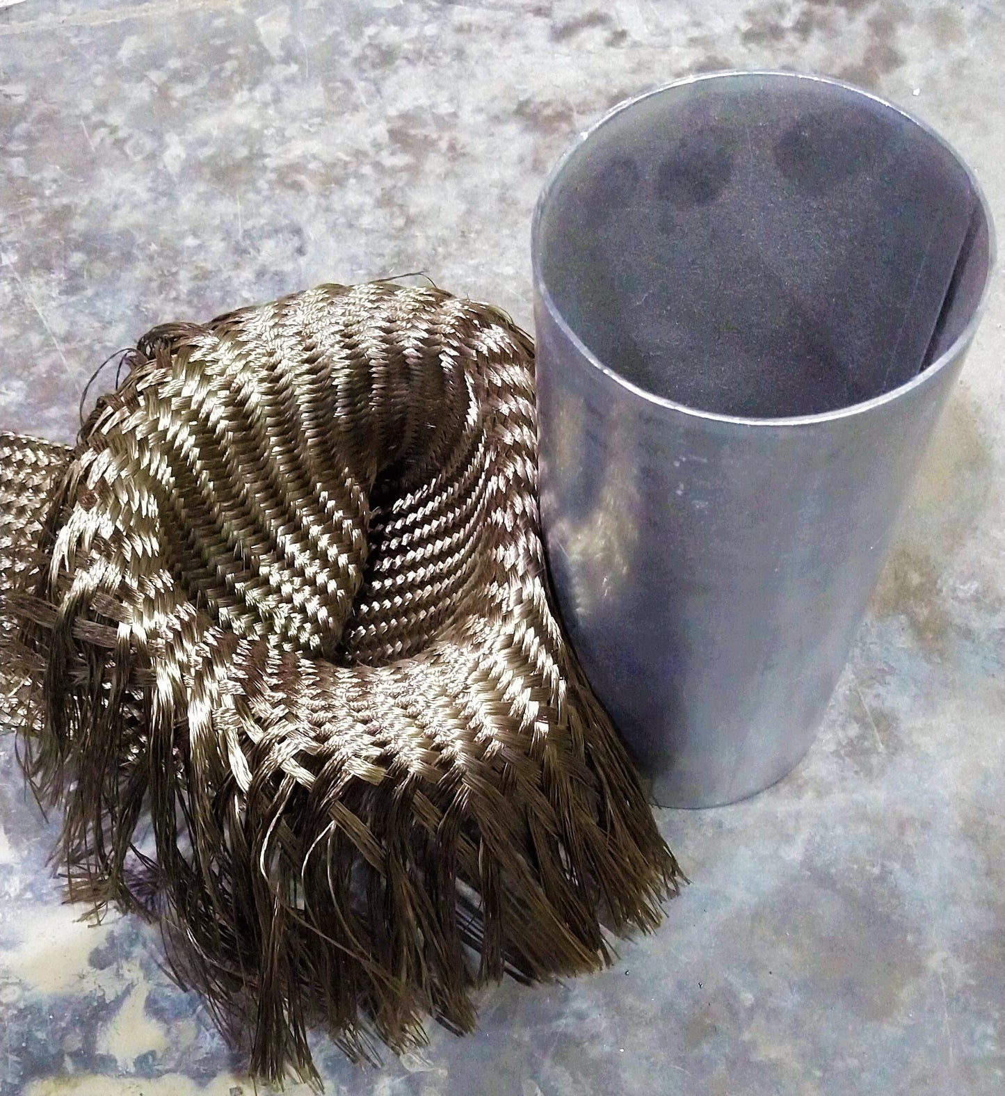 Fiberglass Woven Heat Wrap Sleeve Sock for 2 - 3.5" OD Tube - Sold Per Foot