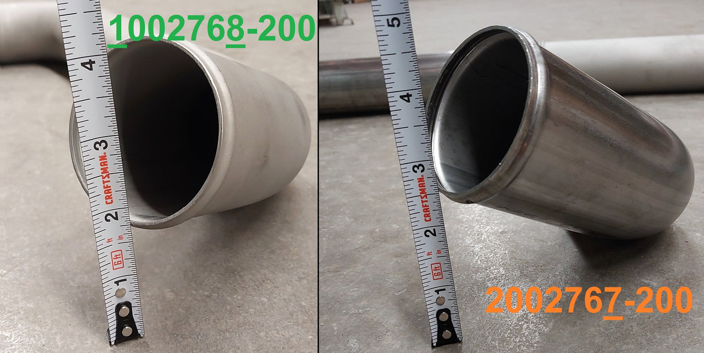 Lower Stainless Coolant Tube For Kenworth T680 Trucks 1002768-200