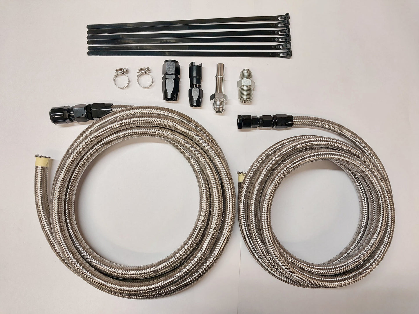 Tank to Engine Stainless Steel Fuel Line Kit for 2001-2010 6.6 Duramax Chevy GMC