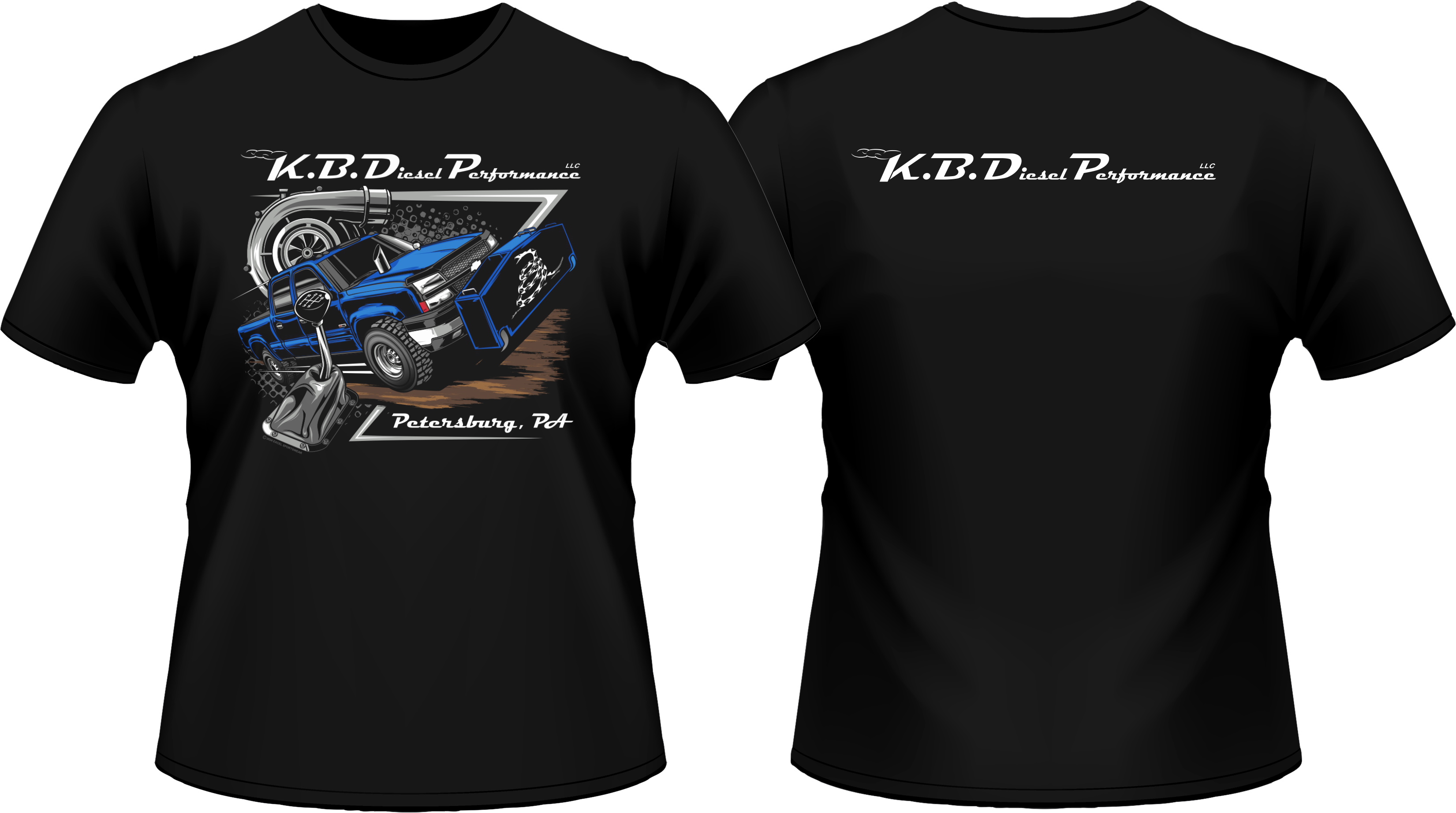 Duramax Shirt KB Diesel Performance LLC KBDP Black T-Shirt