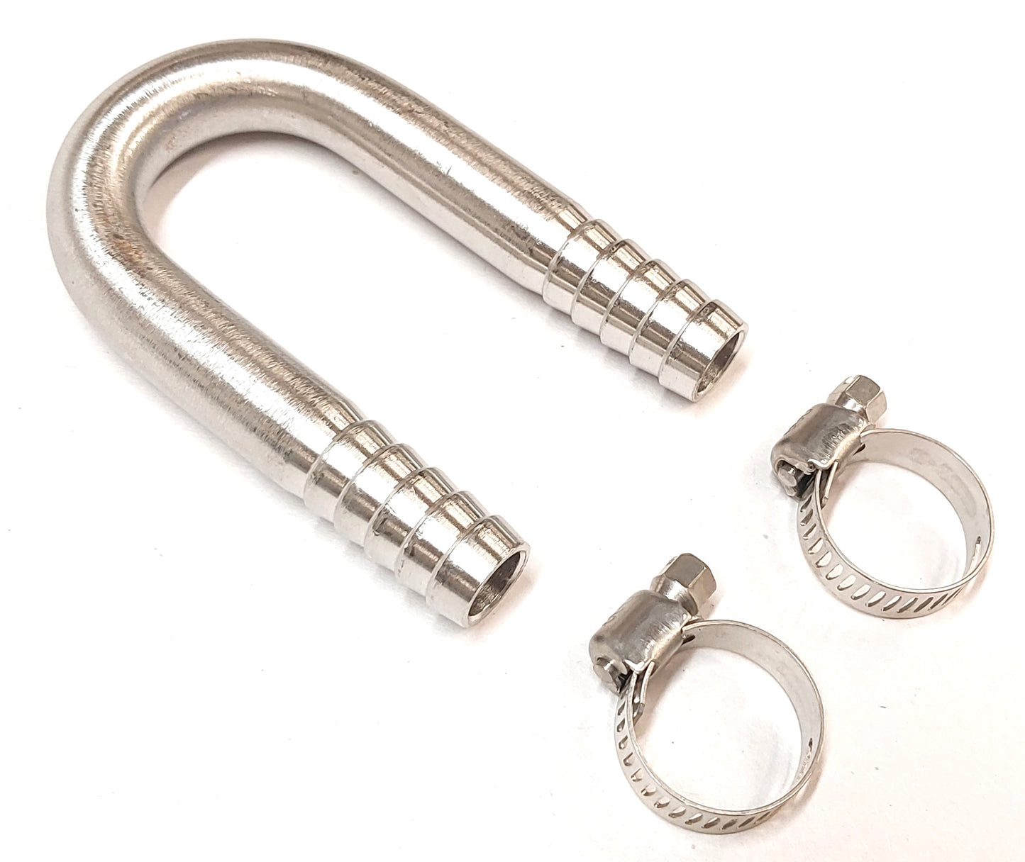 Stainless Barbed Fuel Filter Base Bypass Delete w/ Bleeder for 2001-2016 6.6l Duramax