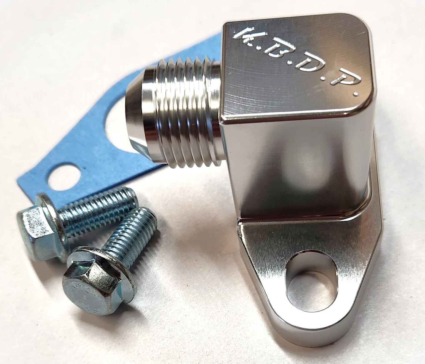 Billet Turbo Oil Return Drain Line -10 Engine Adapter for 2001-2016 6.6l Duramax