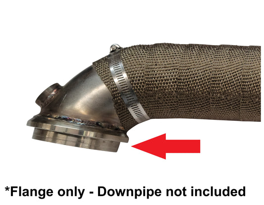 Stainless Upper Downpipe Turbo Outlet V-band Flange for 6.6l 2005-2016 Duramax