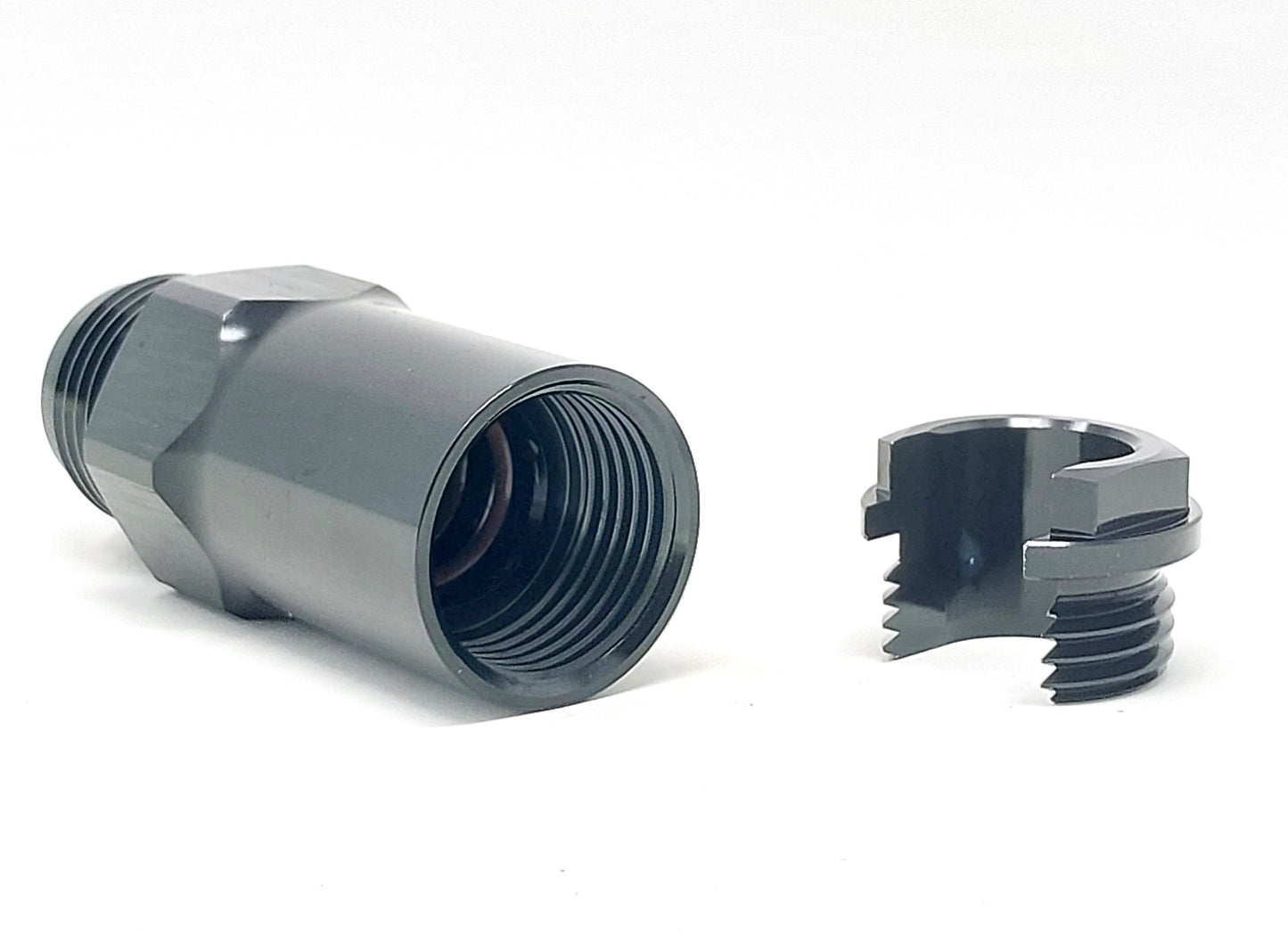 -8 AN to 1/2" Quick Connect Fuel Line Adapter Fitting for 6.6 Duramax Chevy GMC