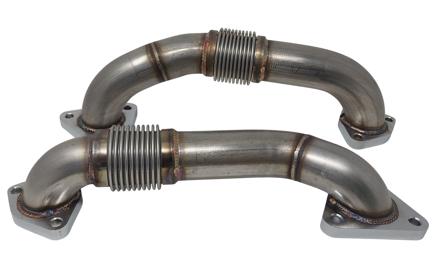 Exhaust Up Pipes Manifolds to Turbo for 6.6l Duramax L5P 2017-2024 Chevy GMC