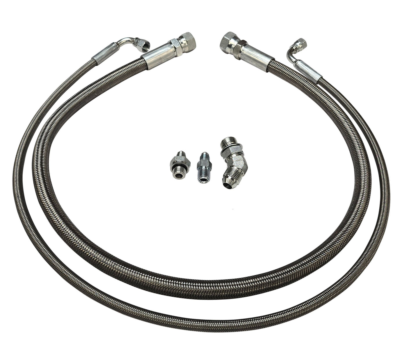 Compound Twin Turbo Oil Supply & Drain Line Kit for 2001-2010 6.6l Duramax