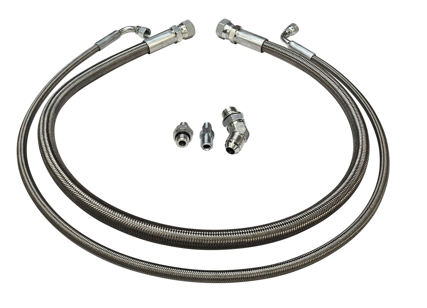 Compound Twin Turbo Oil Supply & Drain Line Kit for 2001-2010 6.6l Duramax