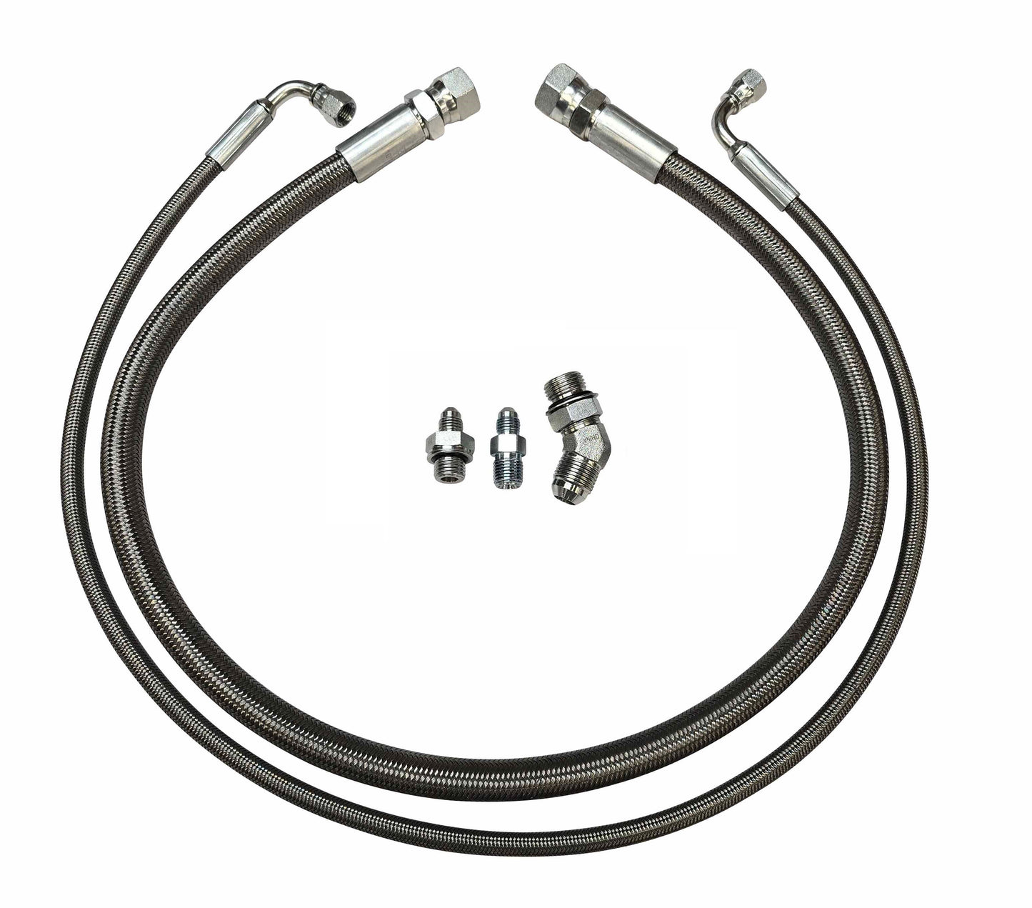 Compound Twin Turbo Oil Supply & Drain Line Kit for 2001-2010 6.6l Duramax