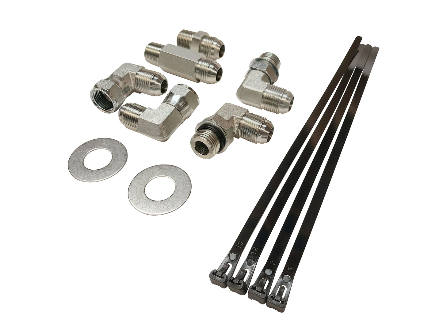 Engine Oil Cooler Line Kit 5/8" 3,000psi for 2001-2006 Gas 8.1l Vortec Chevy GMC