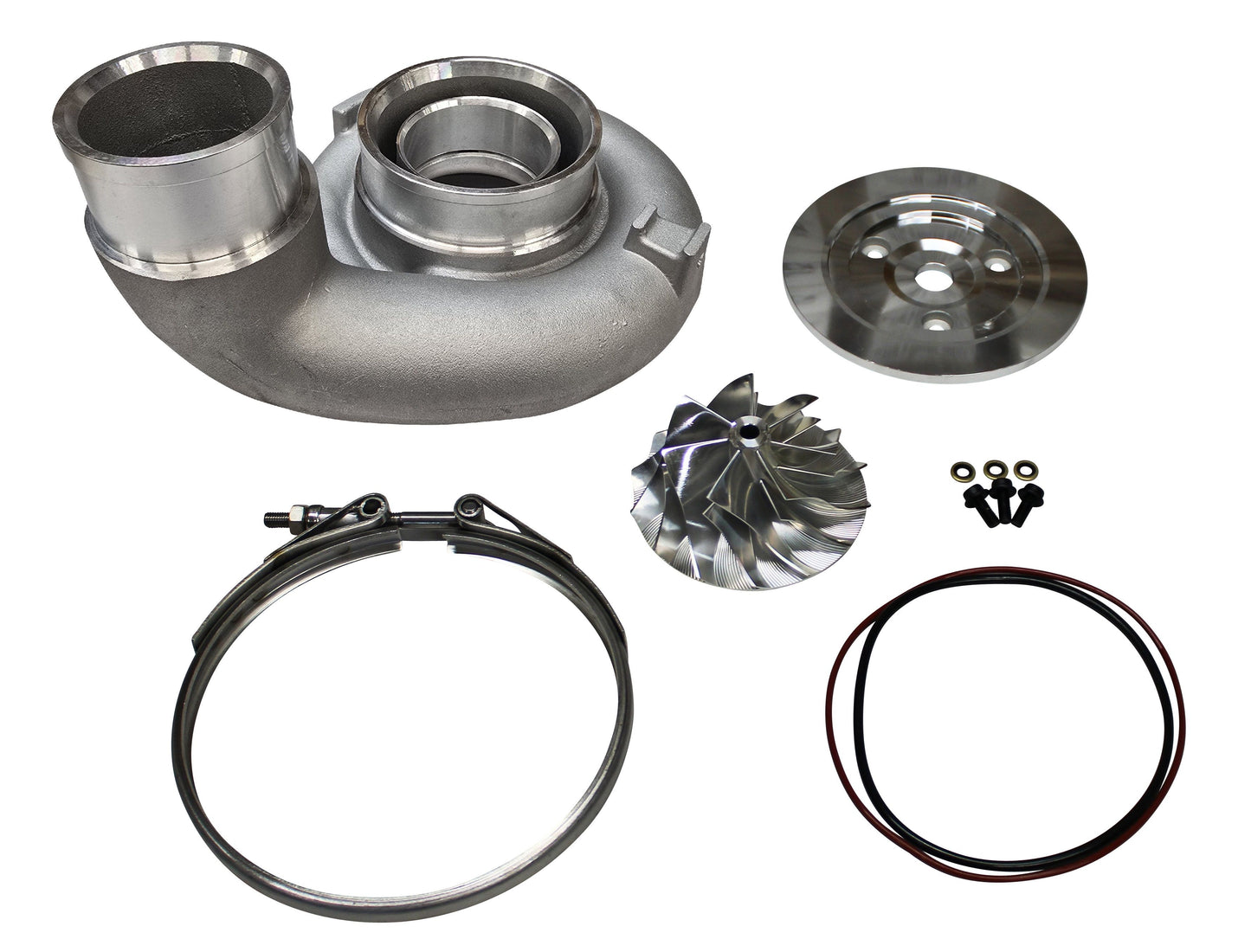 63mm Turbo Front Cover Kit W/ Wheel for HE351VE HE300VG Turbos 6.7l Cummins