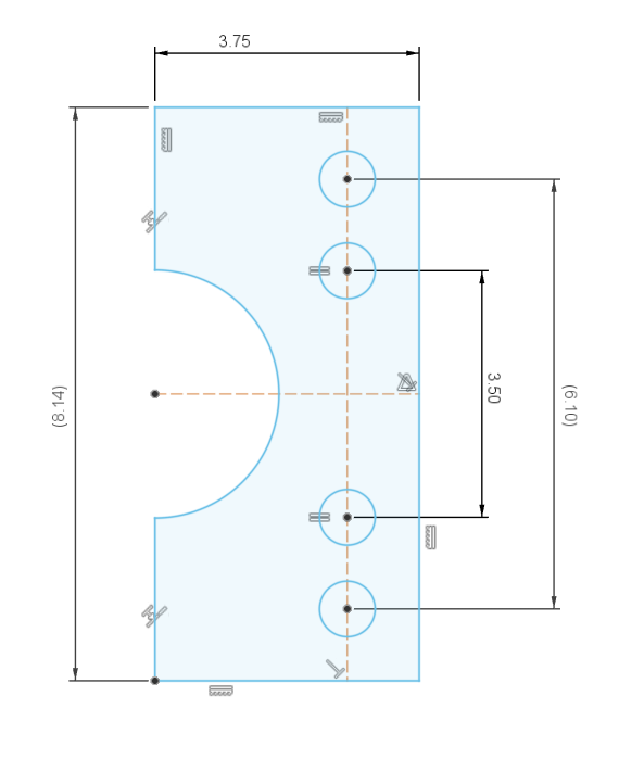 4pcs 4-Link Rear Axle Mount Weld On Tabs Brackets 4 Hole