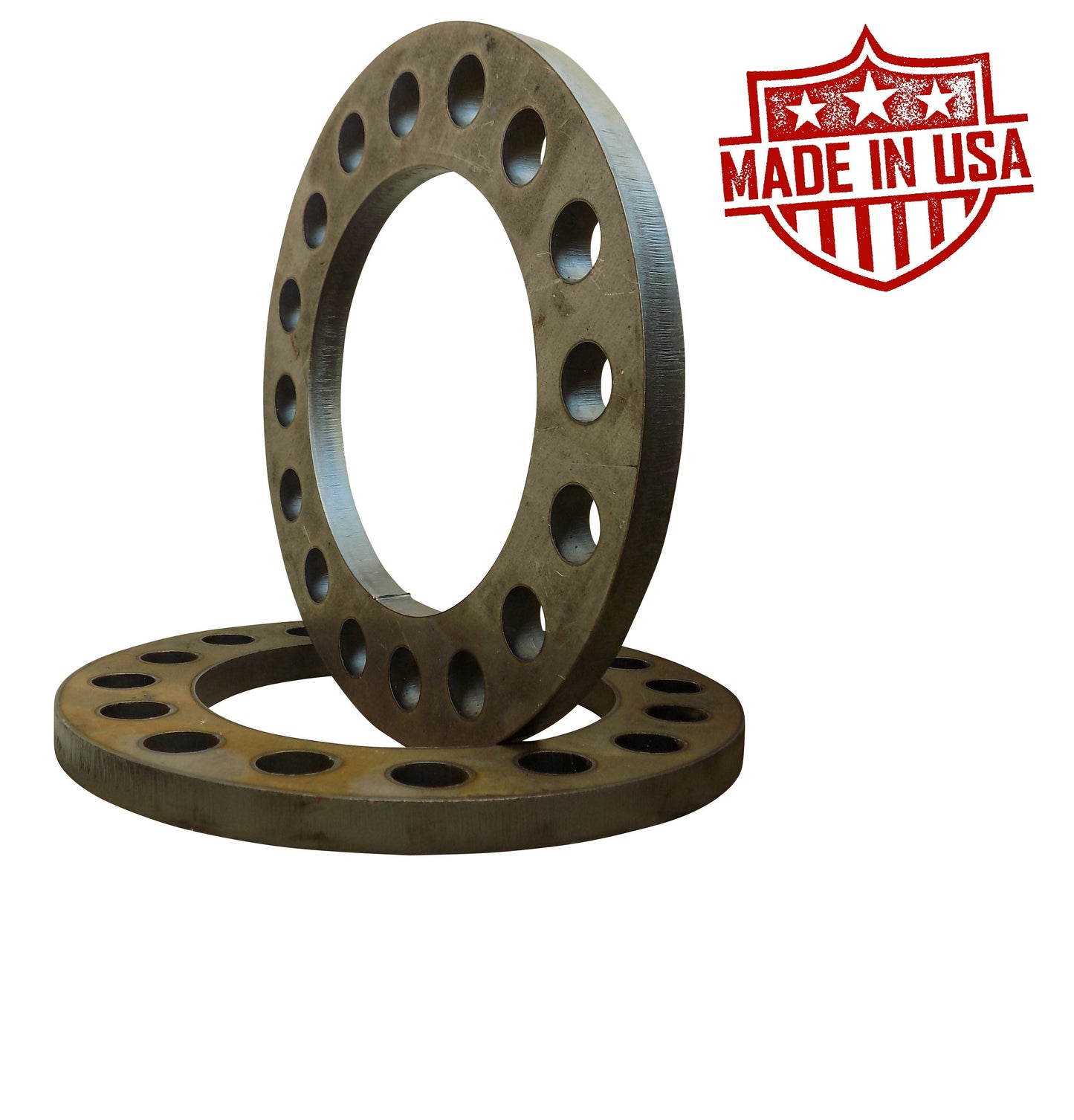 (2) 1/2" Steel Wheel Spacers for Chevy GMC Dodge Ford 8x6.5 SAE & 8x170 Metric