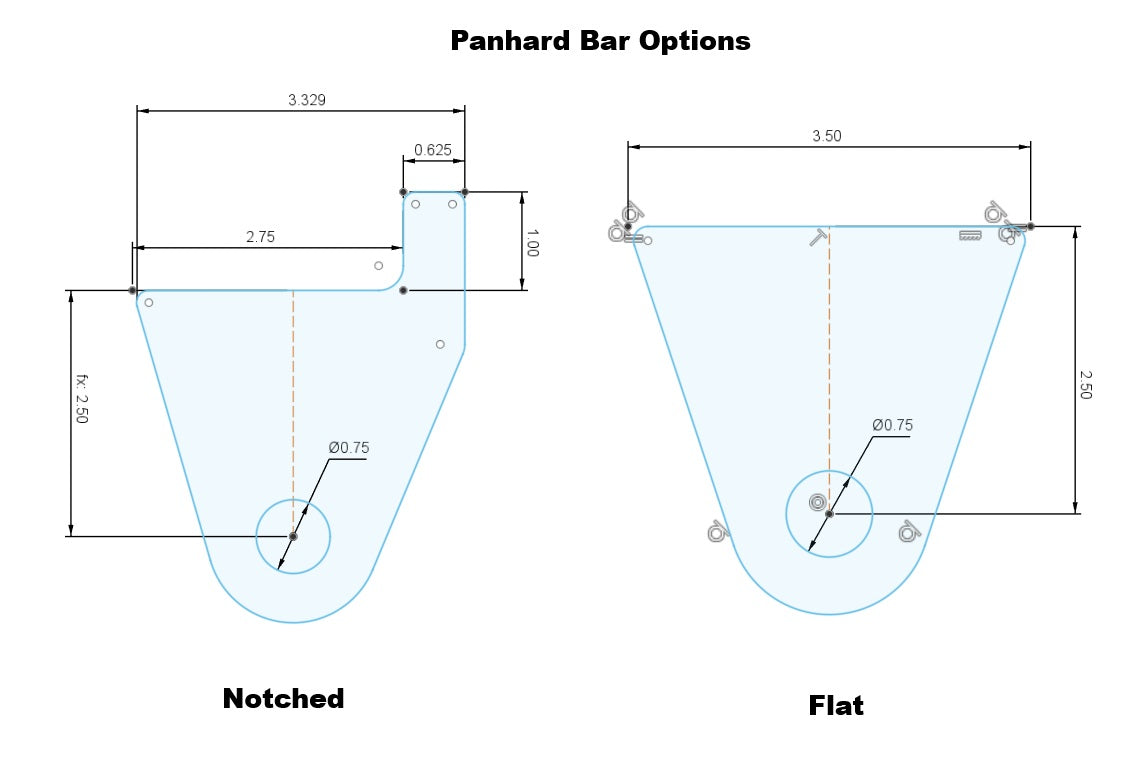4-Link Mount Weld On Tabs & Brackets DIY Kit
