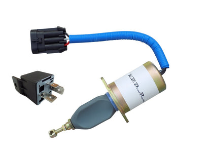 Heavy Duty Upgraded Fuel Shut Off Solenoid 2.5"for 1994-1998 5.9l Cummins