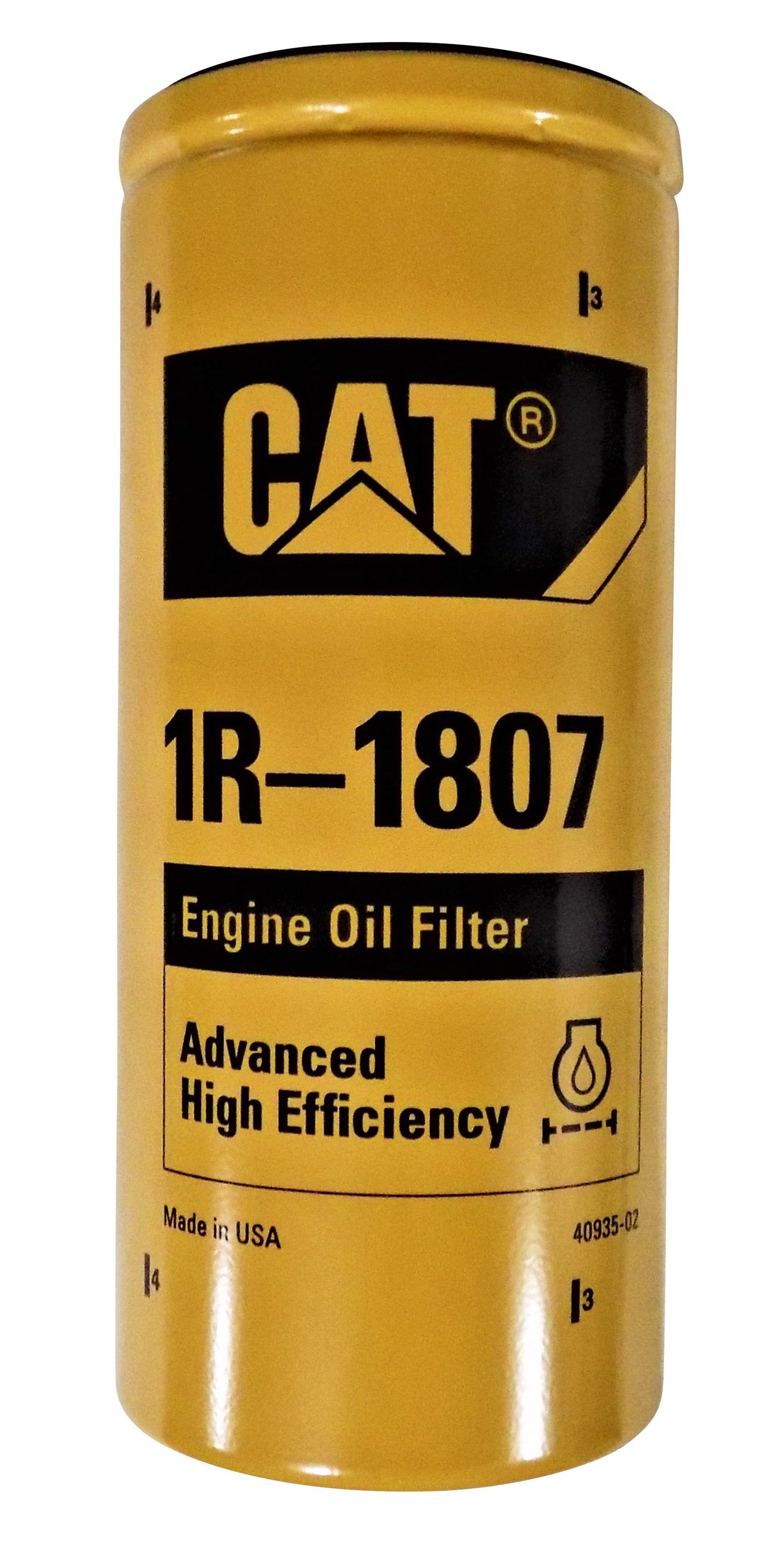 CAT Oil Filter Adapter & CAT 1R-1807 Filter for 2001-2019 6.6l Duramax Chevy GMC