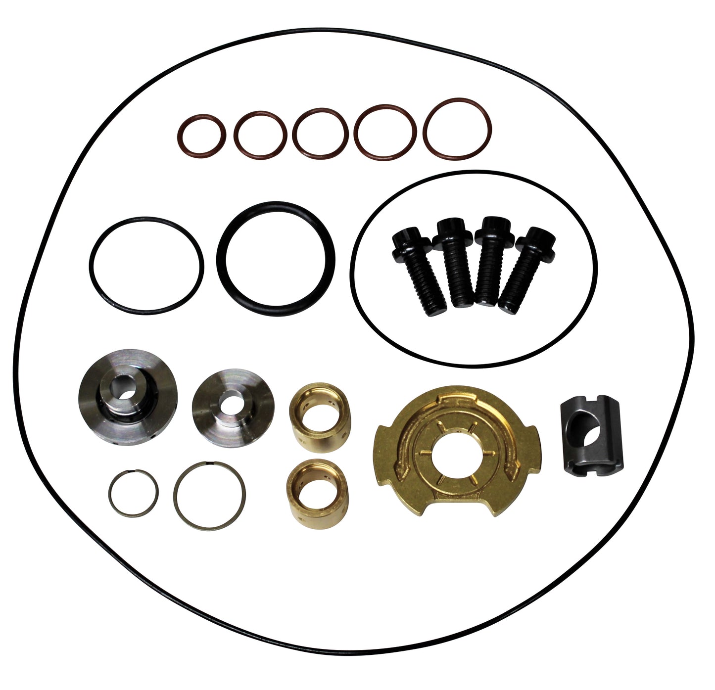 Turbo Rebuild Kit with 360° Thrust Bearing for 6.6l LLY/LBZ 2005-2007 Duramax