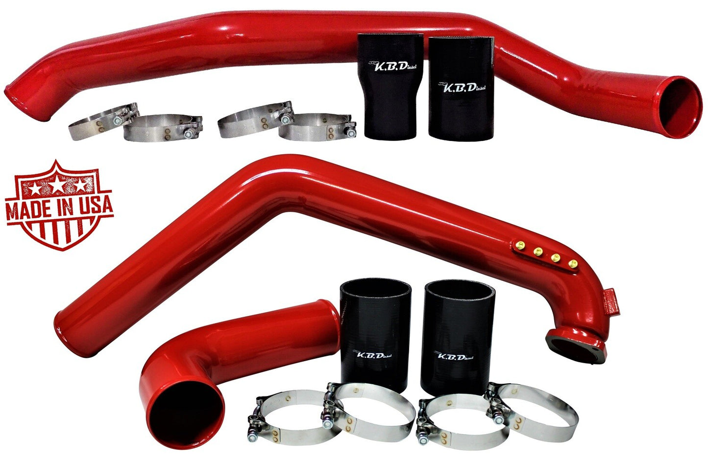 3.0" Hot & Cold Side Intercooler Tubes for LML 2011-2016 6.6l Duramax Chevy GMC