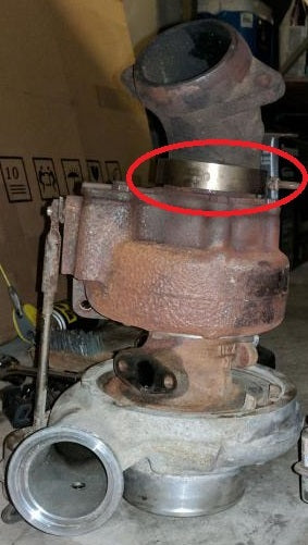 Turbo to Cast Outlet Downpipe VBand Clamp for HX35/H1C 89-02 5.9 Cummins 3903652
