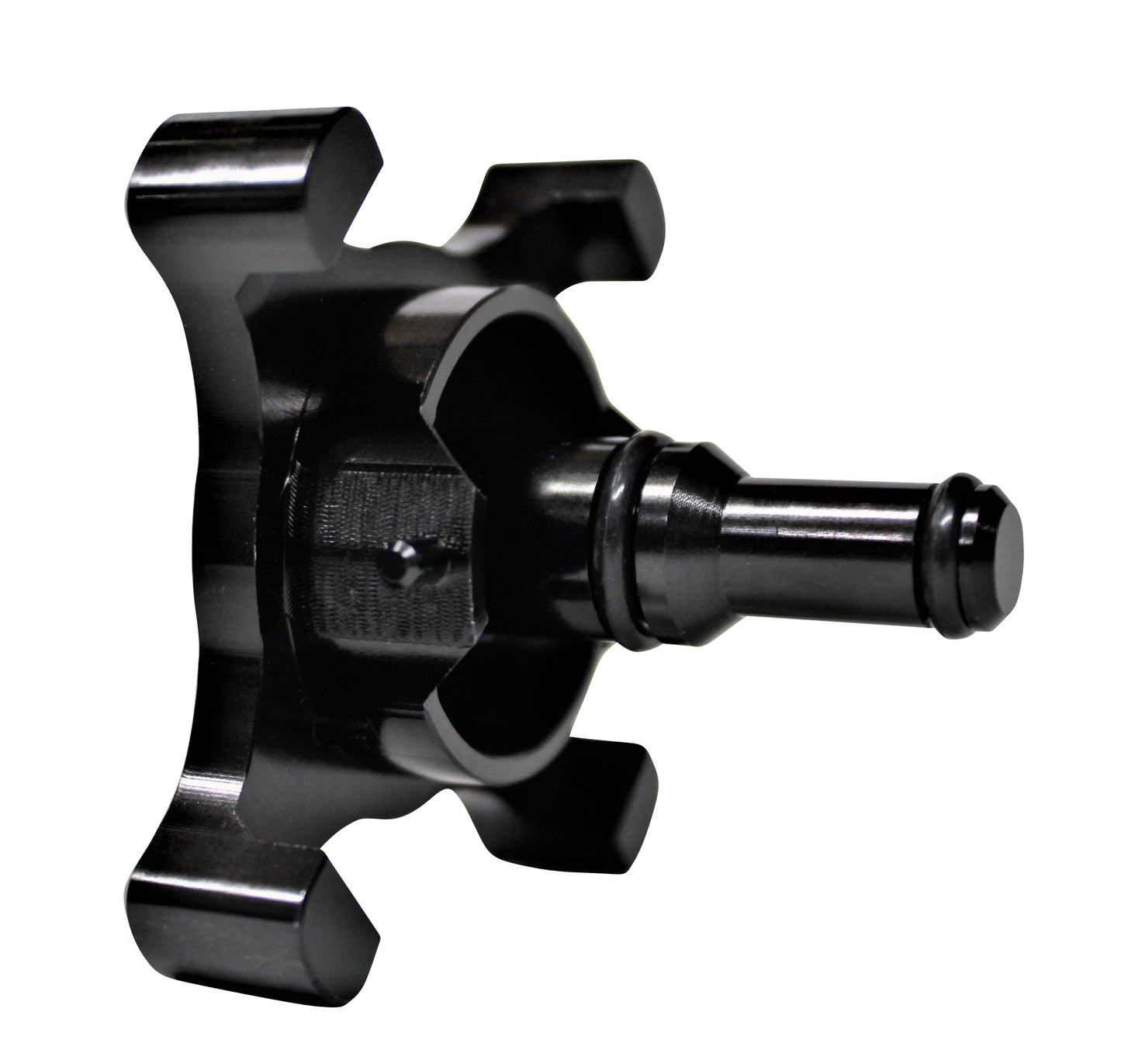 Black Billet Fuel Drain Valve for 6.7l 2017-2022 Ford Powerstroke