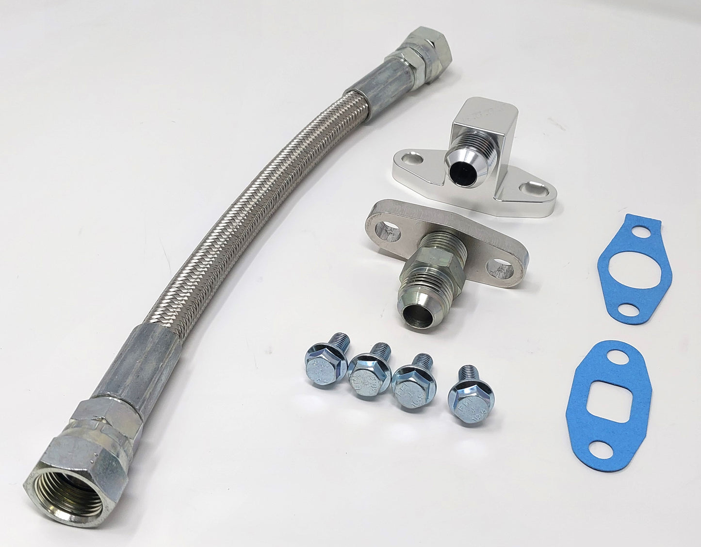 S300/S400 Turbo Oil Return Drain Line Kit for 2001-2016 6.6l Duramax