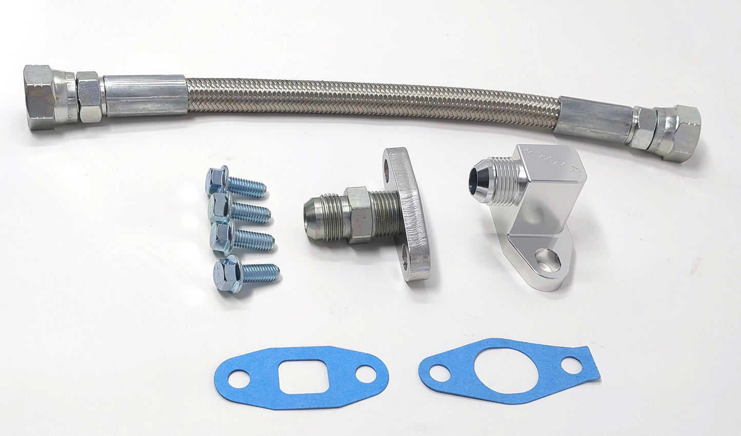 S300/S400 Turbo Oil Return Drain Line Kit for 2001-2016 6.6l Duramax