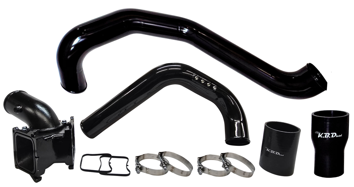 Hot & Cold Side Intercooler Pipes with Y-Bridge for 2006-2010 LBZ LMM