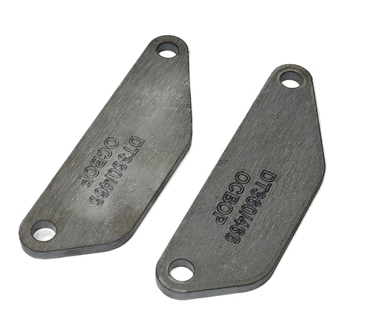 Steel Oil Cooler Block Off Plates for International Navistar DT360 DT466