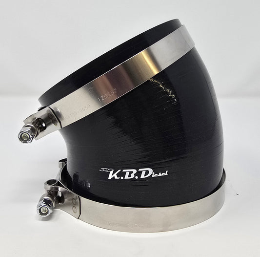 5" 30 Degree Silicone Coupler with T-Bolt Clamps