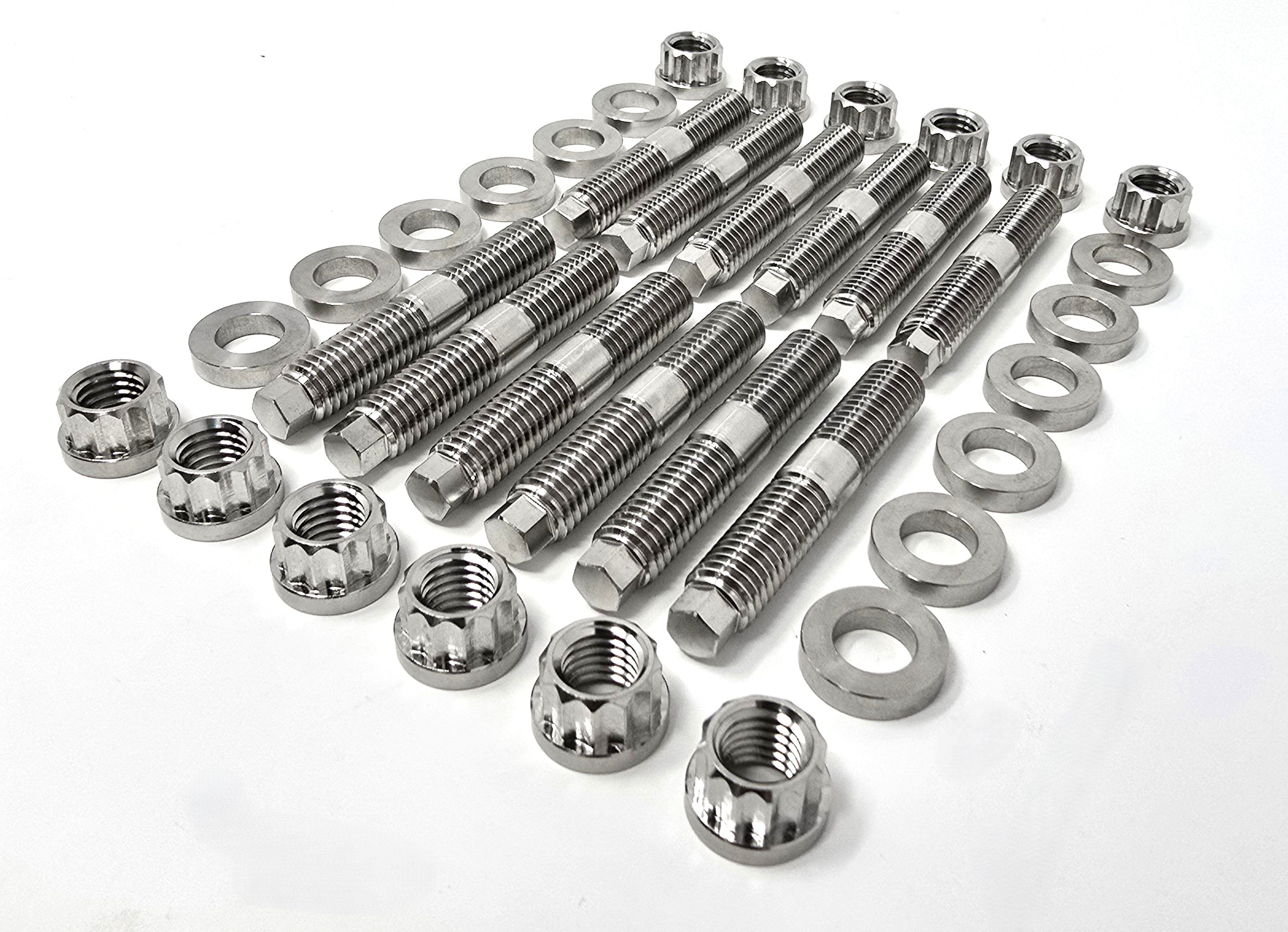 304 Stainless Steel Exhaust Manifold Stud Kit For 1989-2019 5.9L & 6.7L Cummins Turbo Diesel – 1 Year Warranty