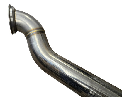 Compound Twin Turbo Exhaust Downpipe for 2001-2010 6.6l Duramax