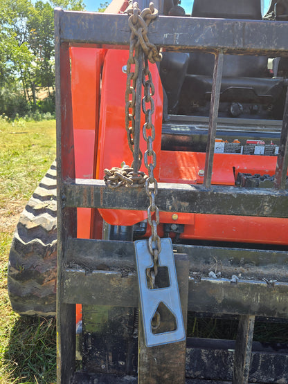 T-Post Electric Fence Post Puller Chain Adapter - 1/2" Thick Steel - Made In USA