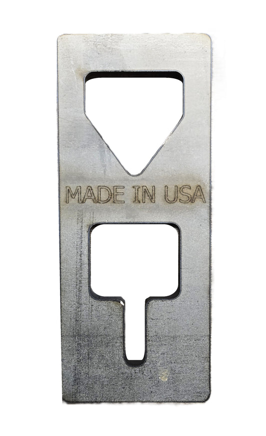 T-Post Electric Fence Post Puller Chain Adapter - 1/2" Thick Steel - Made In USA