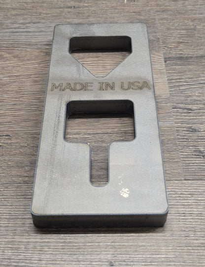 T-Post Electric Fence Post Puller Chain Adapter - 1/2" Thick Steel - Made In USA