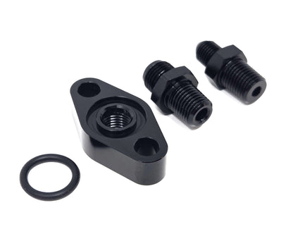 1.5" Turbo Oil Feed Line Adapter Plate T3 T4 T6 G40 G45 G50 S300 S400 S500