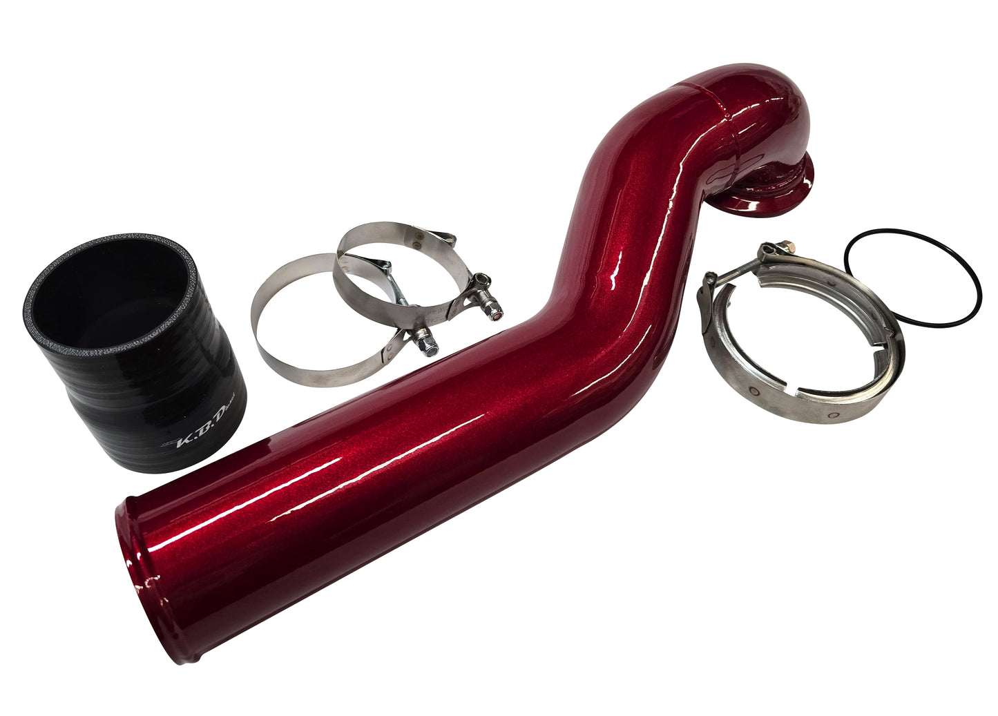 Low Mount S400 Hot Side Pipe for 2G Swap on 2010-2012 6.7l Cummins 4G Ram