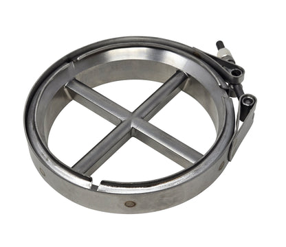 "Short" 5in Marmon Flare S400 *T6 Foot* Downpipe Turbo Guard Cross Bolts Flare Flange & Clamp