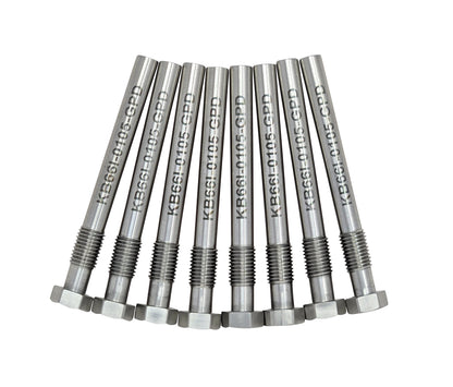 8x Stainless Glow Plug Delete for 6.6l Duramax LB7-LLY 2001-2005 Chevy GMC