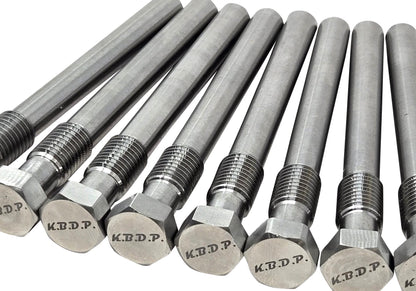 8x Stainless Glow Plug Delete for 6.6l Duramax LB7-LLY 2001-2005 Chevy GMC