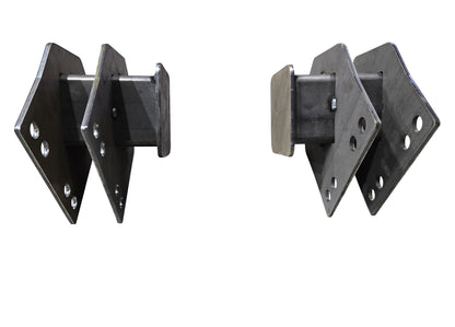 4-Link Front Frame Mount Weld On Tabs Brackets 4 Hole