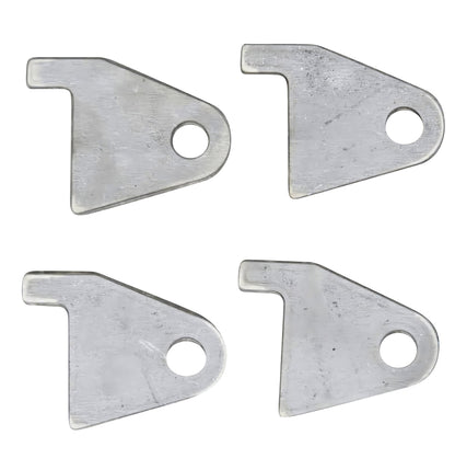 4pcs "Notched" 4-Link Panhard Bar Traction Bar Mount Weld On Tabs Brackets