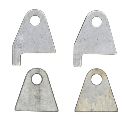2pc Notched & 2pc Flat 4-Link Panhard Bar Traction Bar Mount Tabs Brackets